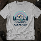 "Happy Camper" Mountain Rainbow Graphic