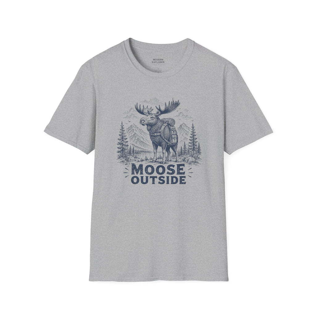 Vintage Hiking Moose Graphic Tee
