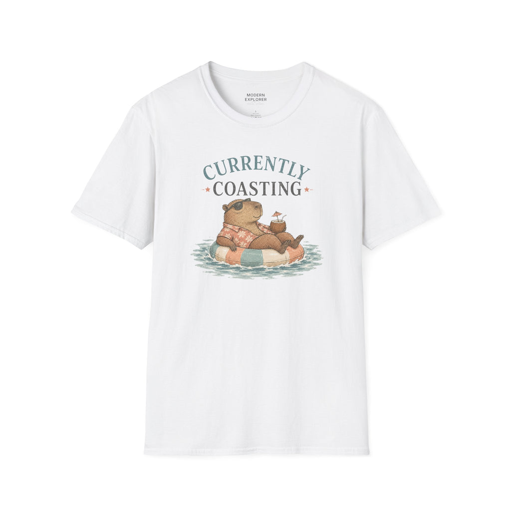 'Currently Coasting' Capybara Tee