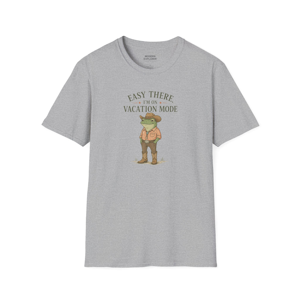 "Easy There I'm on Vacation Mode" Frog Graphic Tee