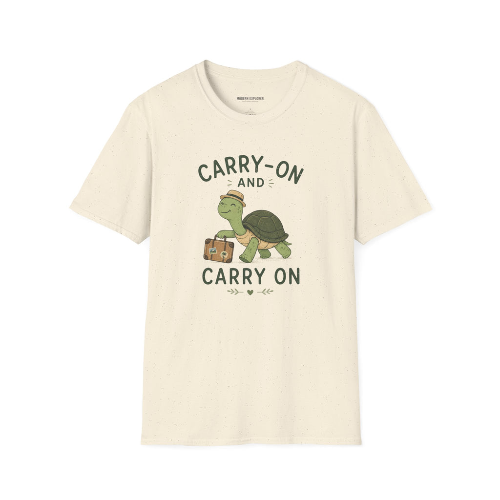 'Carry-On and Carry On' Turtle Travel Tee