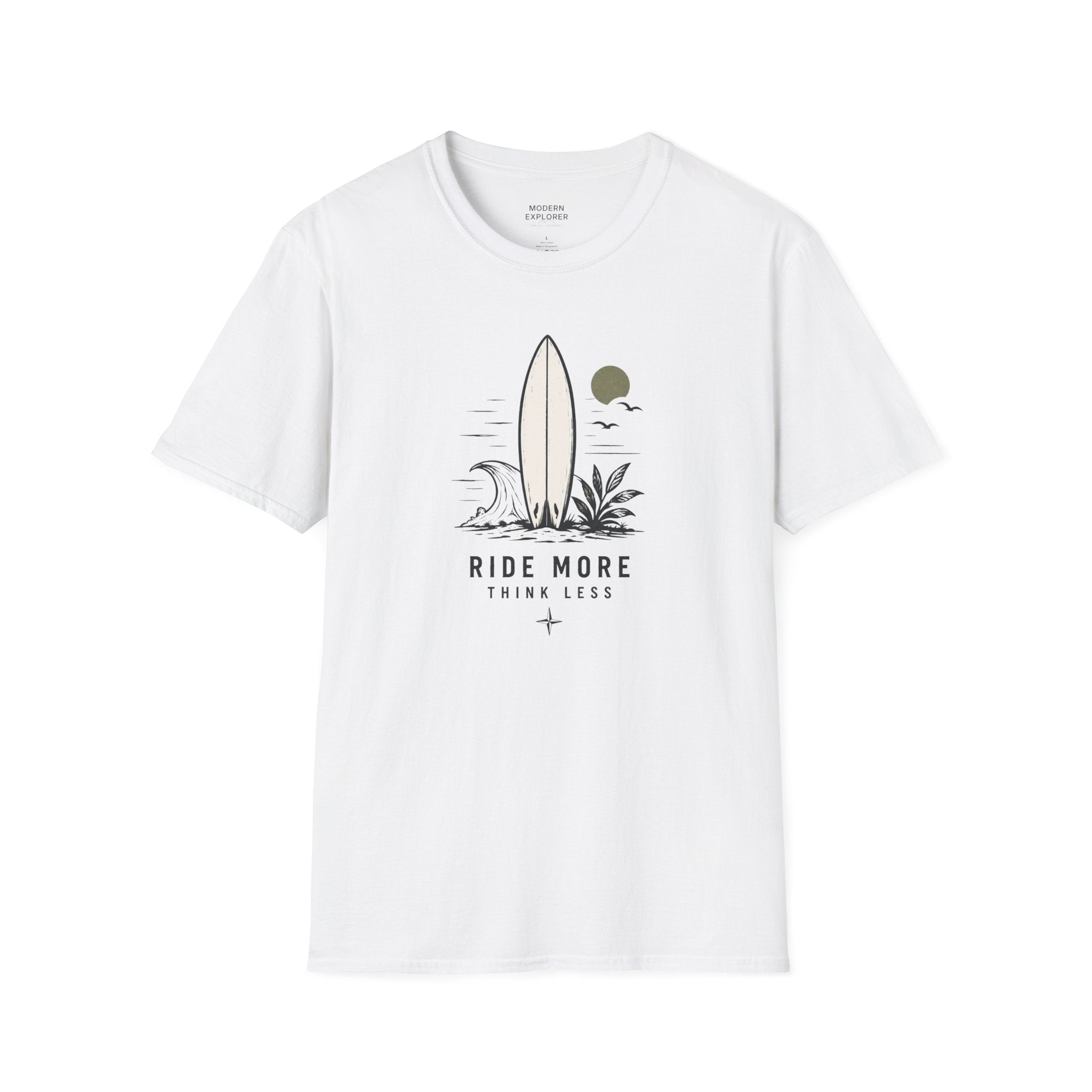 "Ride More Worry Less" Beach Surf T-Shirt