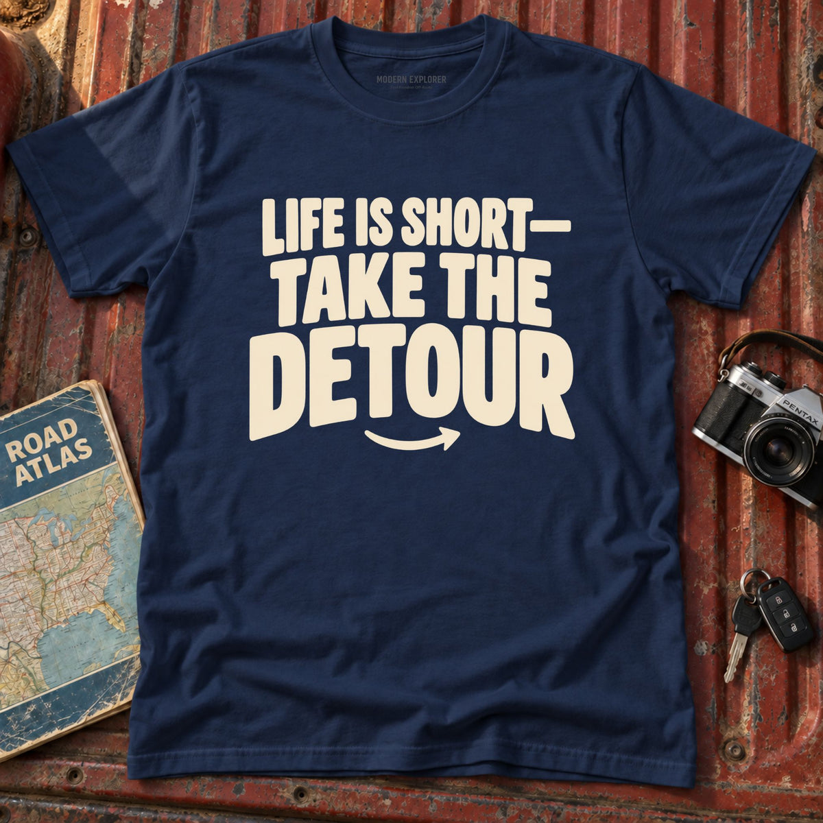'Life is Short, Take the Detour' Adventure Tee