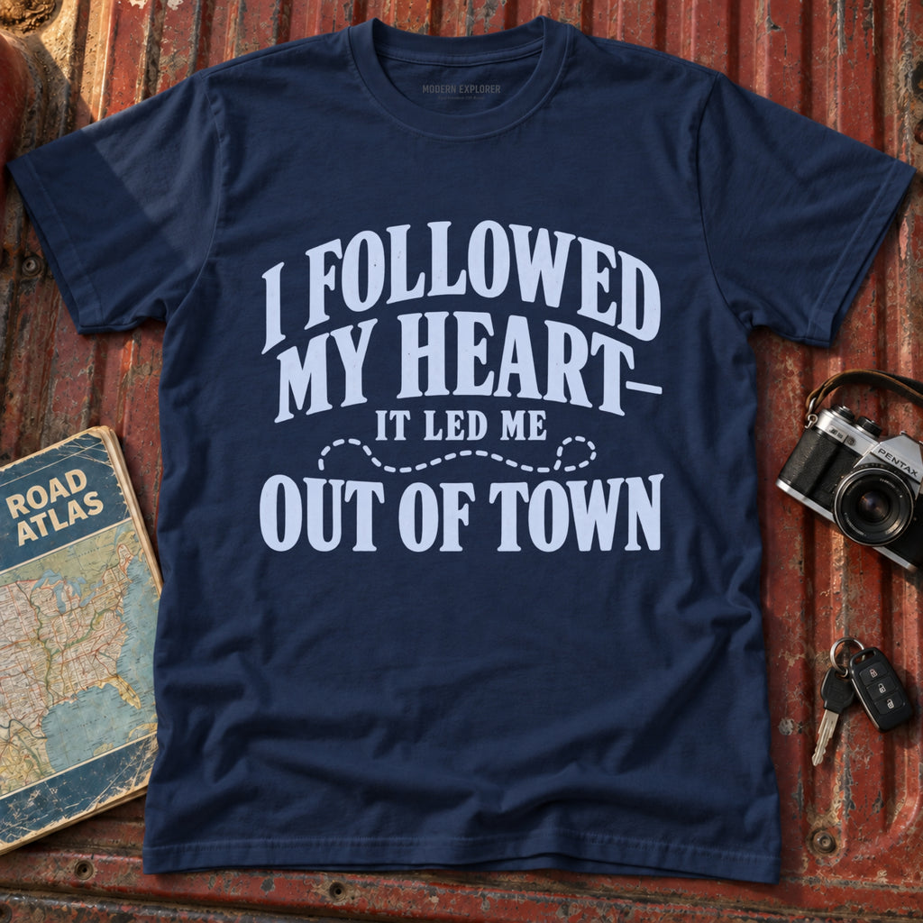 “I Followed My Heart” Vintage Road-Trip Tee