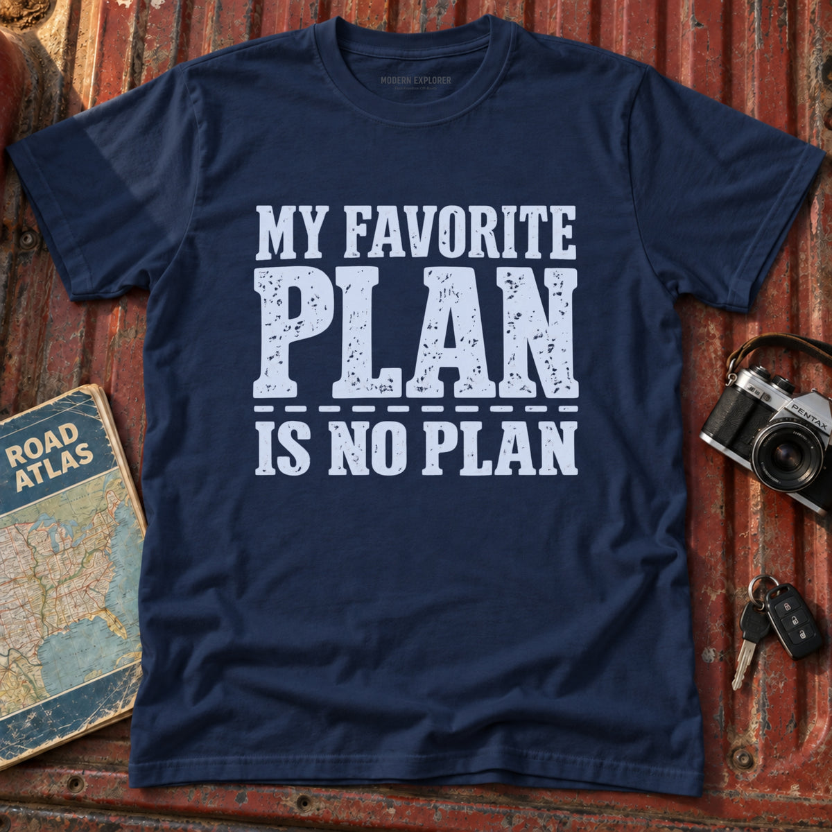 'My Favorite Plan is No Plan' Adventure Tee
