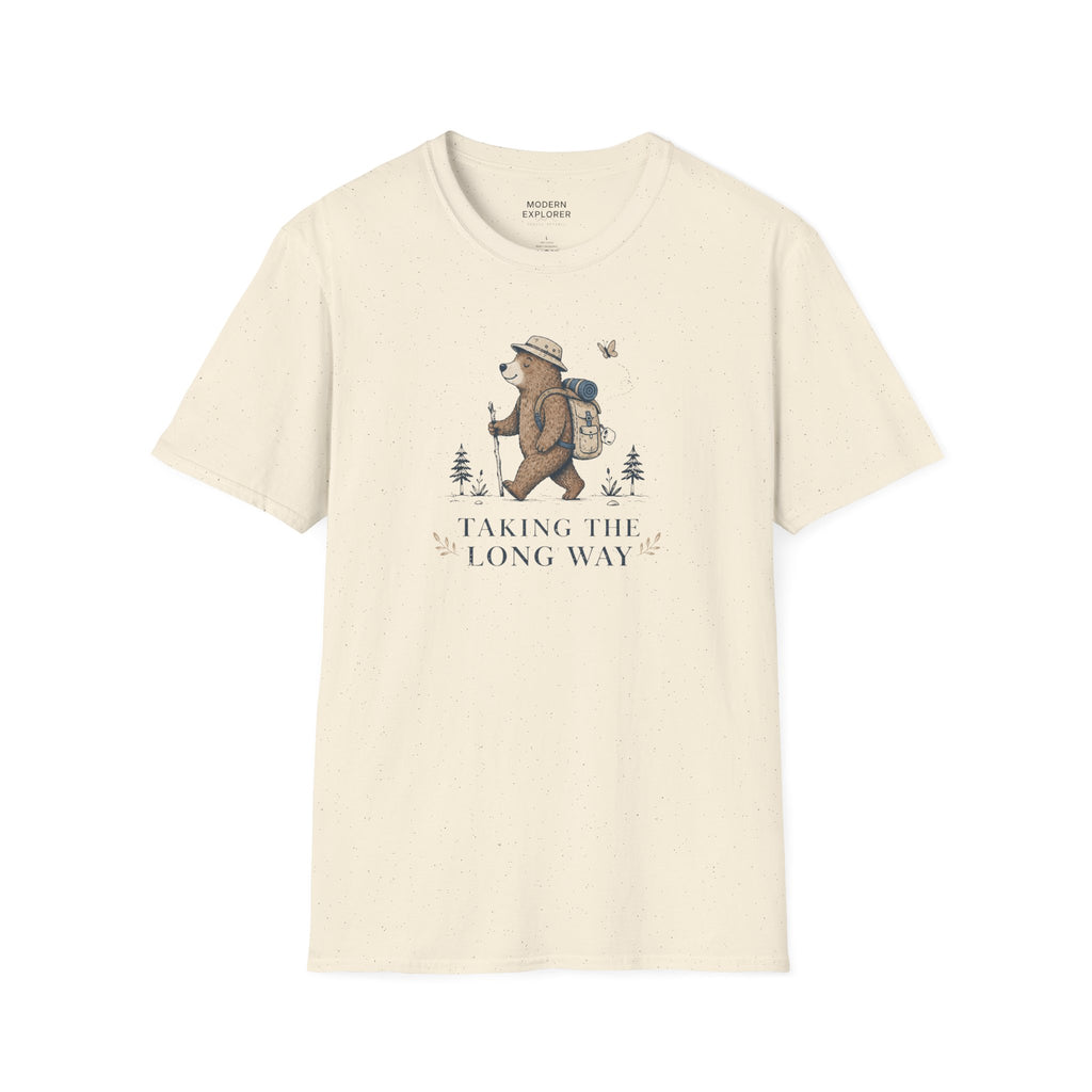 'Taking the Long Way' Hiking Bear Graphic Tee
