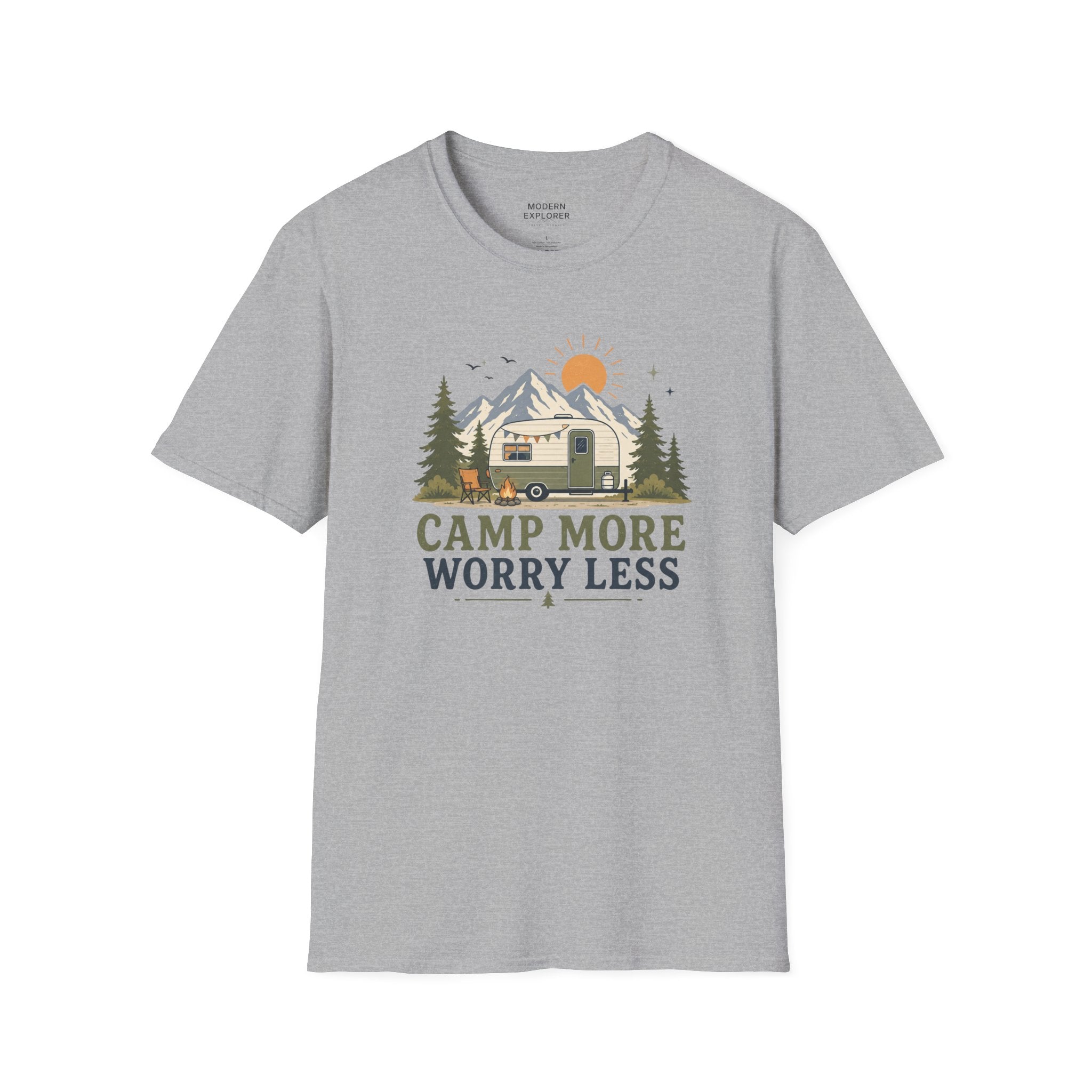 'Camp More Worry Less' T-Shirt
