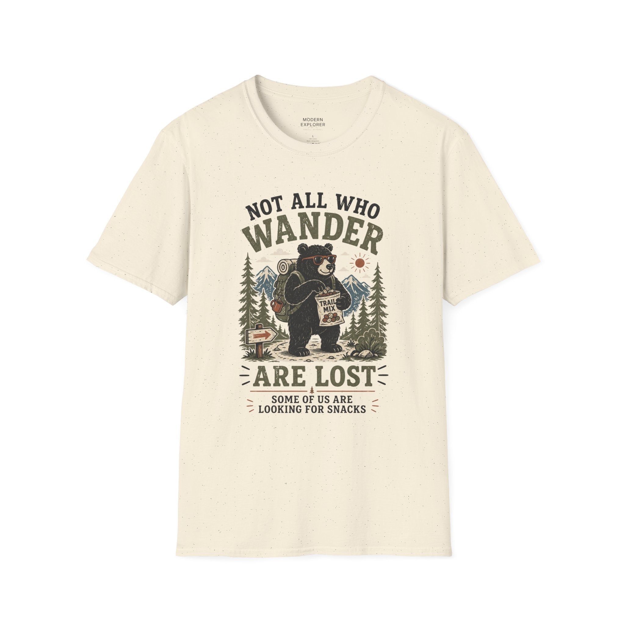 'Not All Who Wander Are Lost' Bear T-Shirt