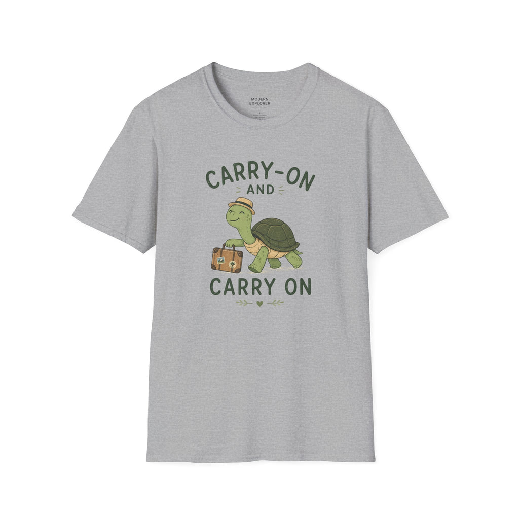 'Carry-On and Carry On' Turtle Travel Tee