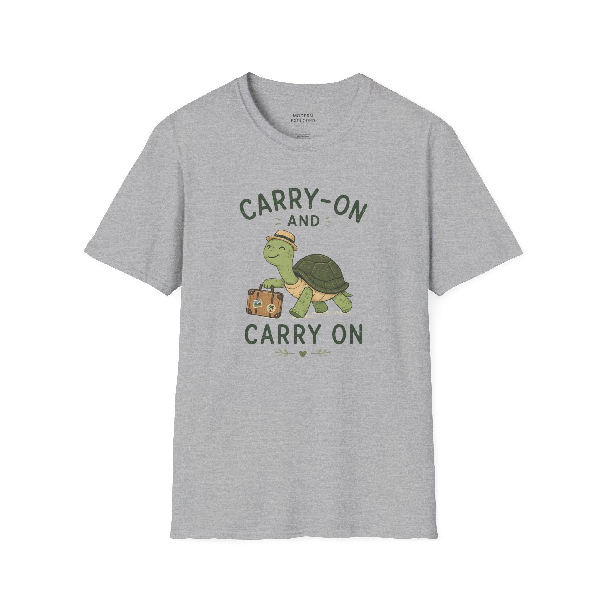 'Carry-On and Carry On' Turtle Travel Tee