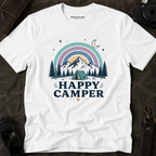 "Happy Camper" Mountain Rainbow Graphic