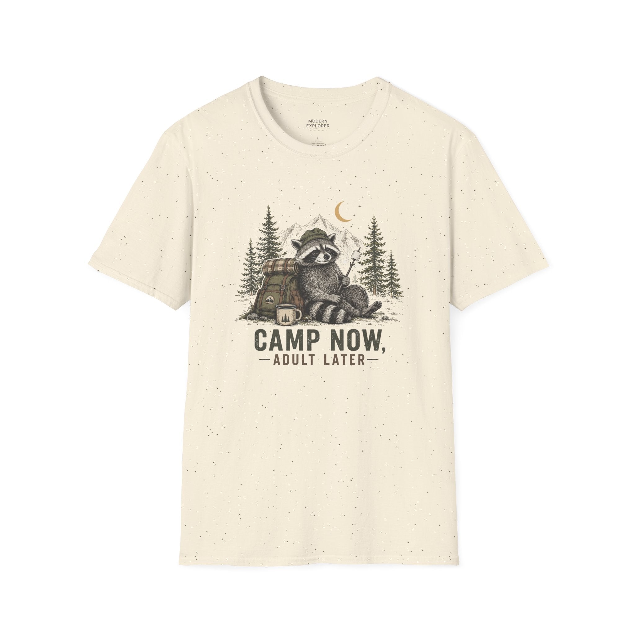 “Camp Now, Adult Later” Outdoor Graphic Tee