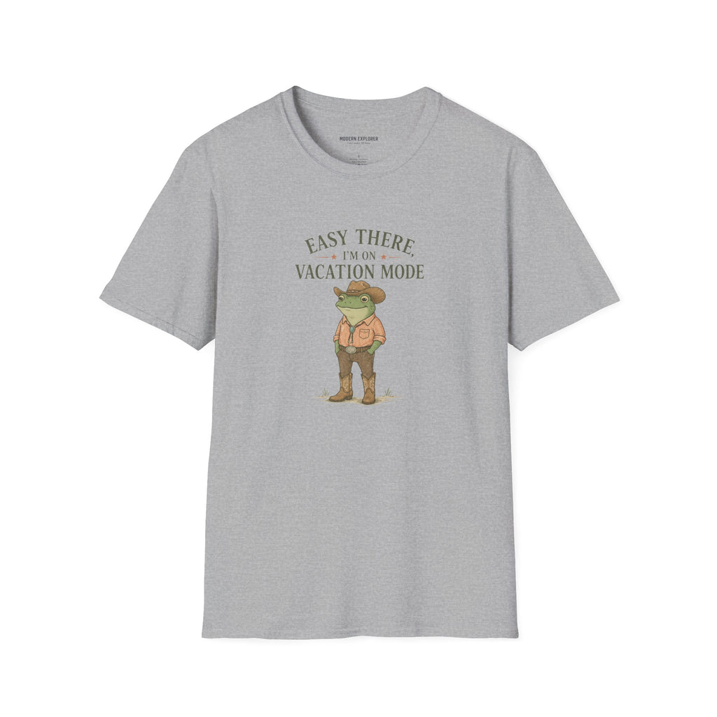 "Easy There I'm on Vacation Mode" Frog Graphic Tee