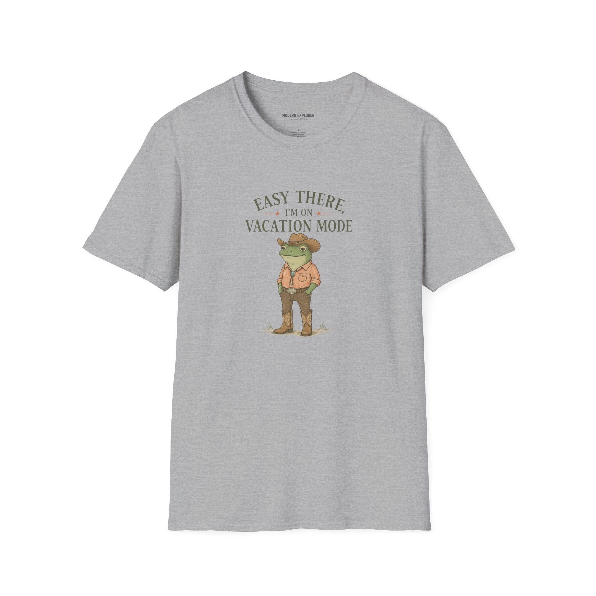 "Easy There I'm on Vacation Mode" Frog Graphic Tee