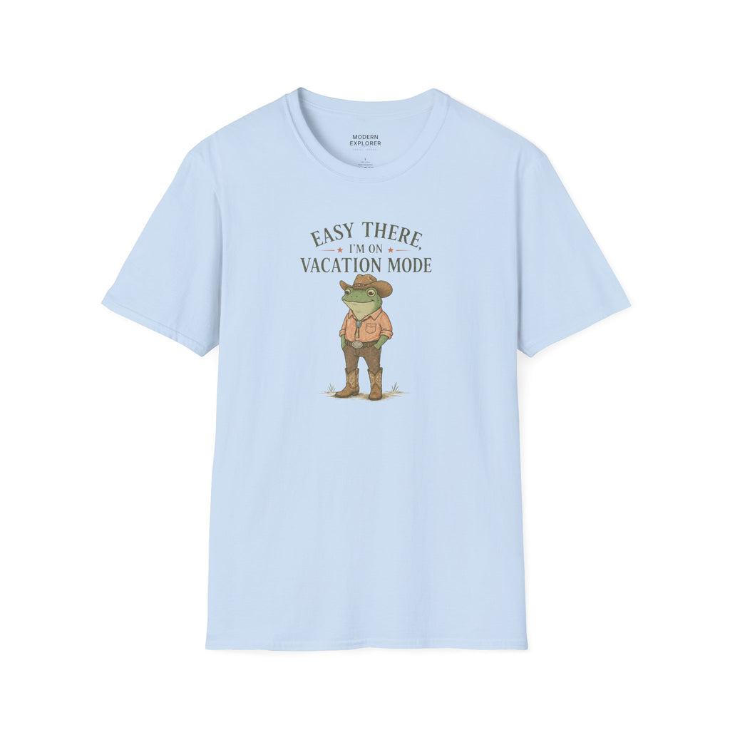 "Easy There I'm on Vacation Mode" Frog Graphic Tee