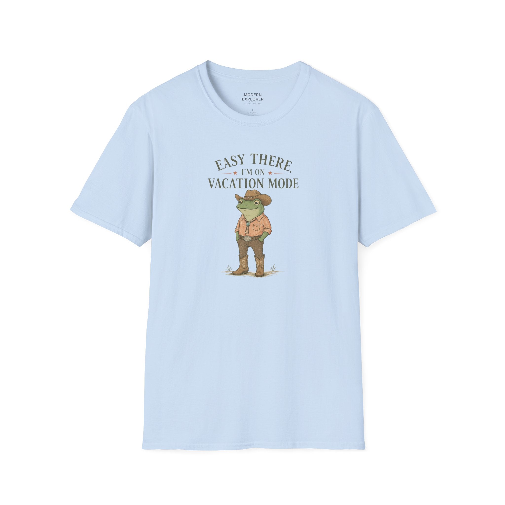 "Easy There I'm on Vacation Mode" Frog Graphic Tee