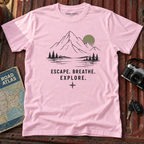 Escape. Breathe. Explore. Graphic Tee