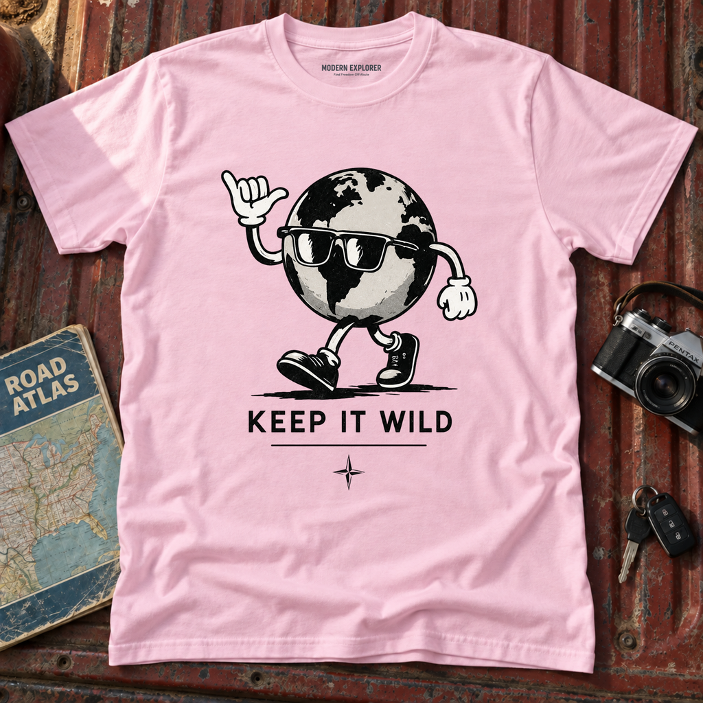 Keep It Wild Globe Graphic T-Shirt