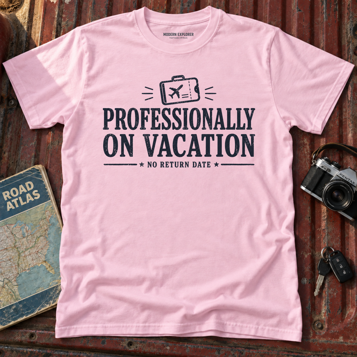'Professionally on Vacation' Graphic Tee