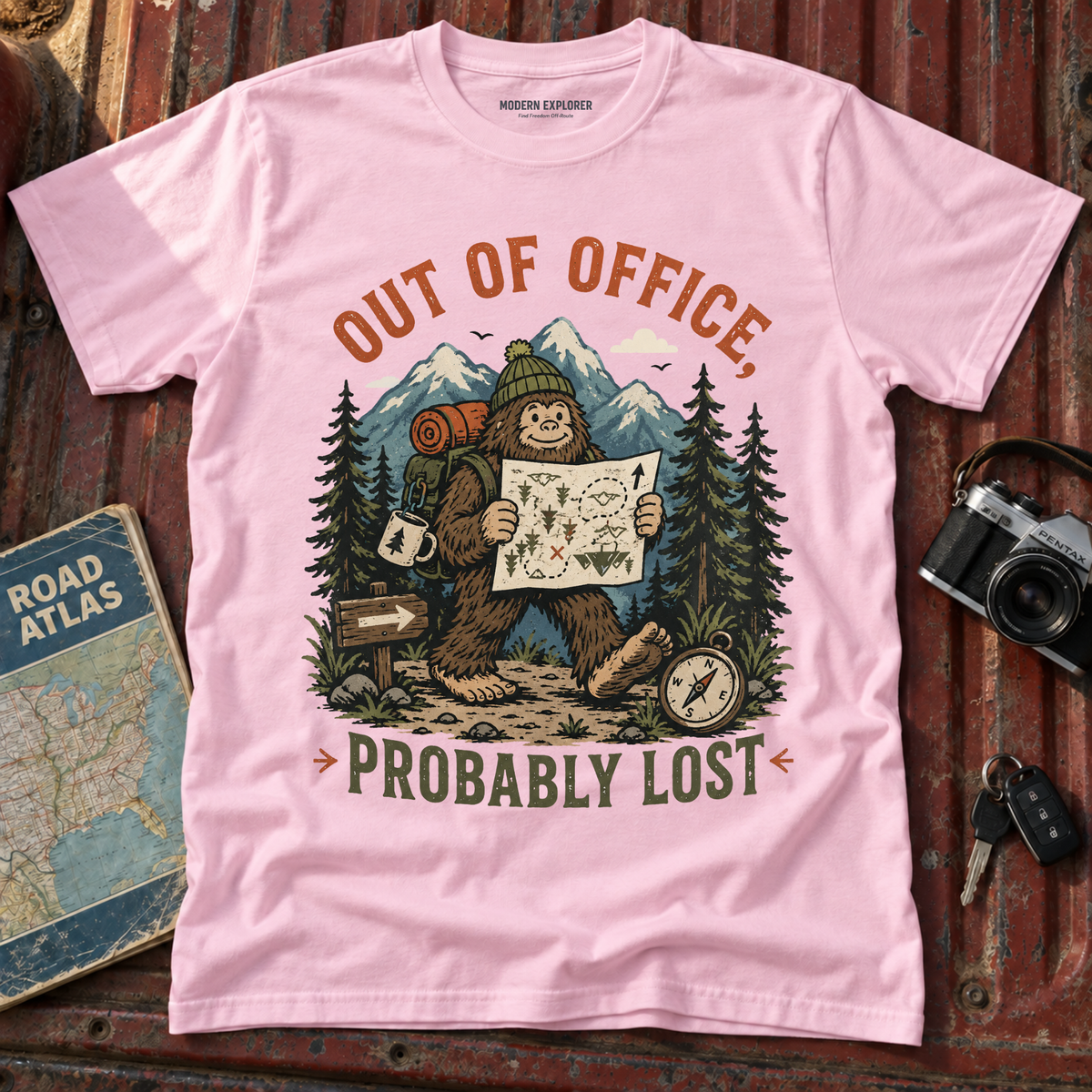 'Out of Office, Probably Lost' Adventure Graphic Tee