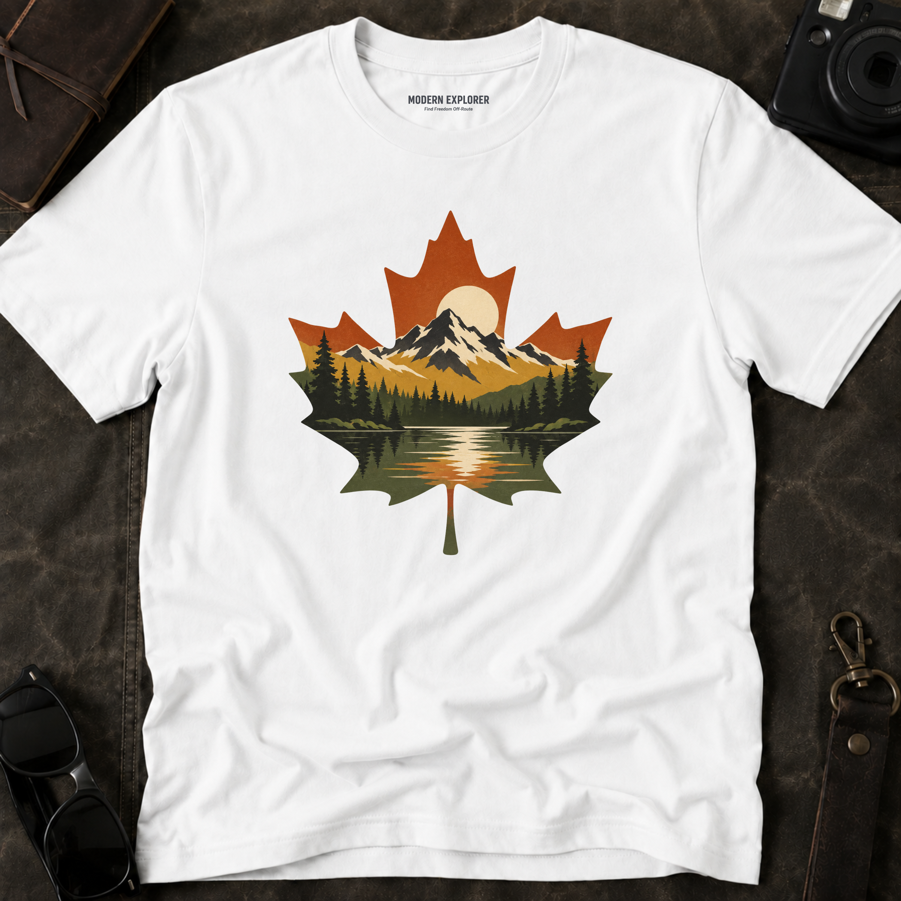 Maple Mountain Landscape T-Shirt