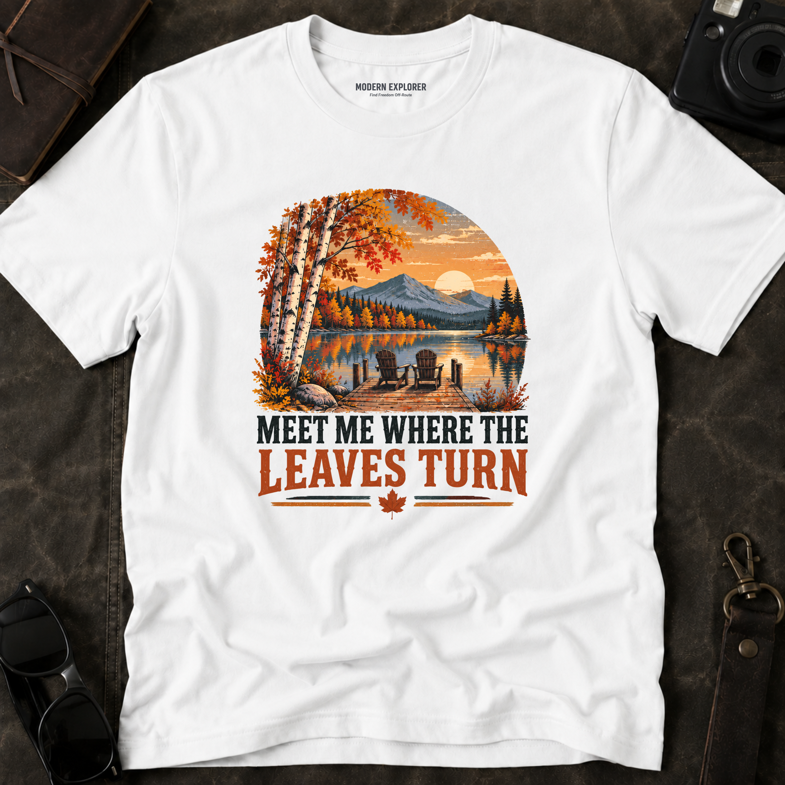 'Meet Me Where the Leaves Turn' Fall Tee