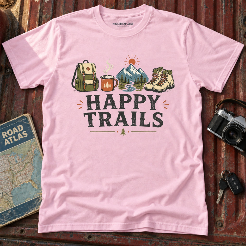 'Happy Trails' Adventure T‑Shirt