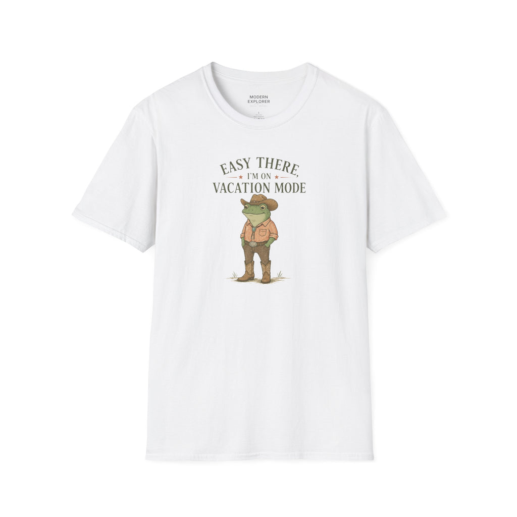 "Easy There I'm on Vacation Mode" Frog Graphic Tee