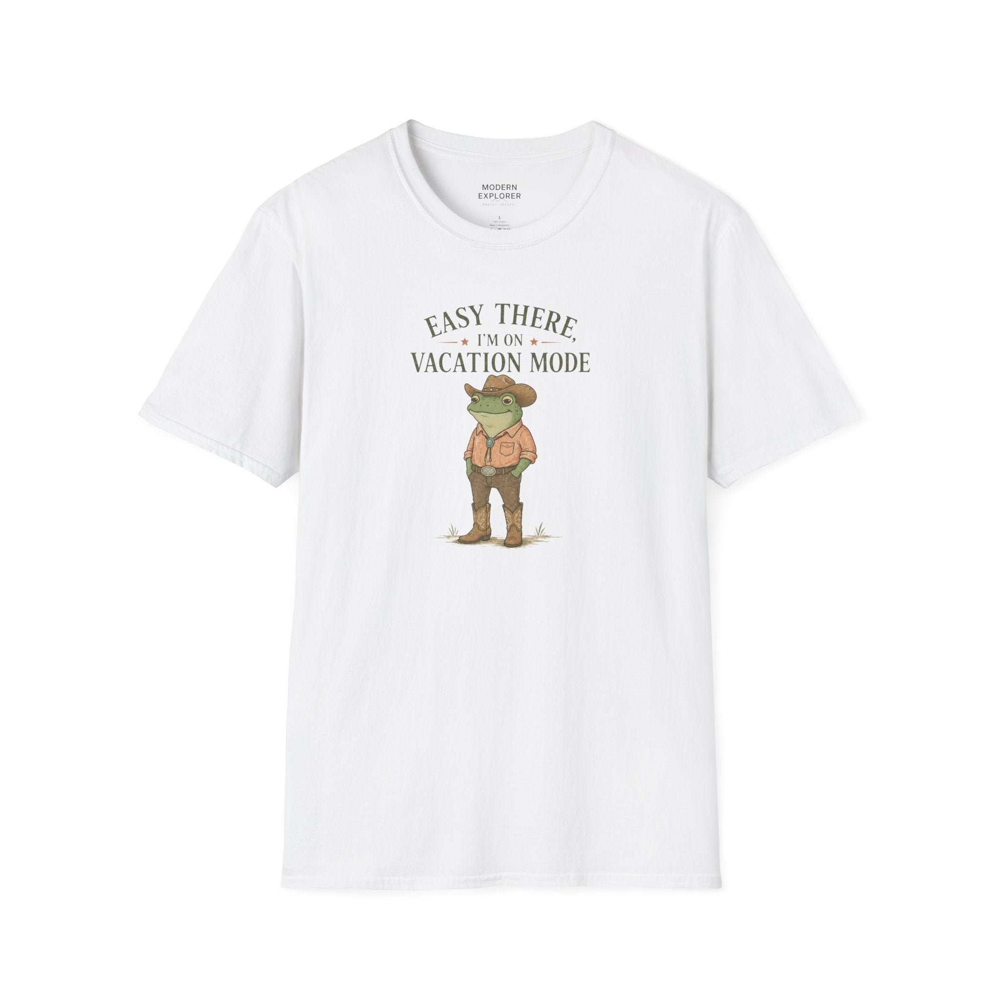 "Easy There I'm on Vacation Mode" Frog Graphic Tee