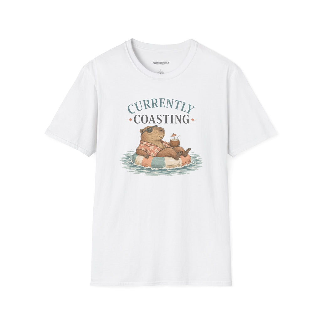 'Currently Coasting' Capybara Tee