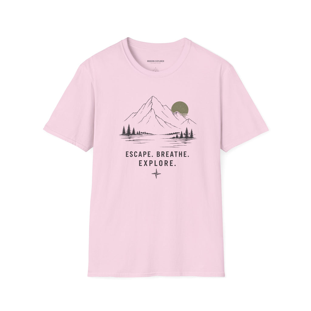 Escape. Breathe. Explore. Graphic Tee