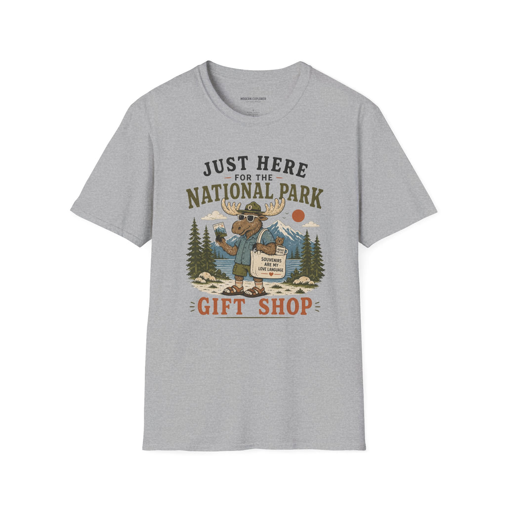 Copy of "Just Here for the National Park Gift Shop" Tee