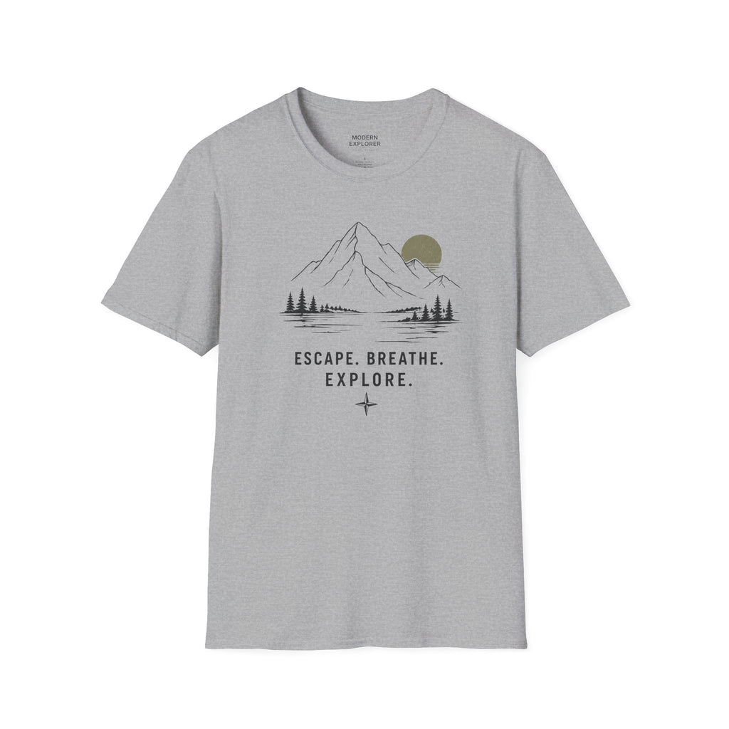 Escape. Breathe. Explore. Graphic Tee