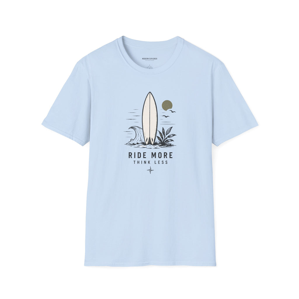 "Ride More Worry Less" Beach Surf T-Shirt