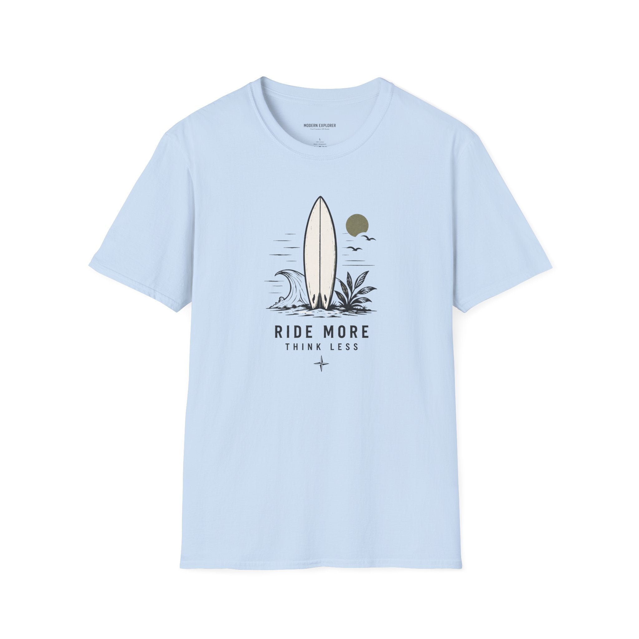 "Ride More Worry Less" Beach Surf T-Shirt