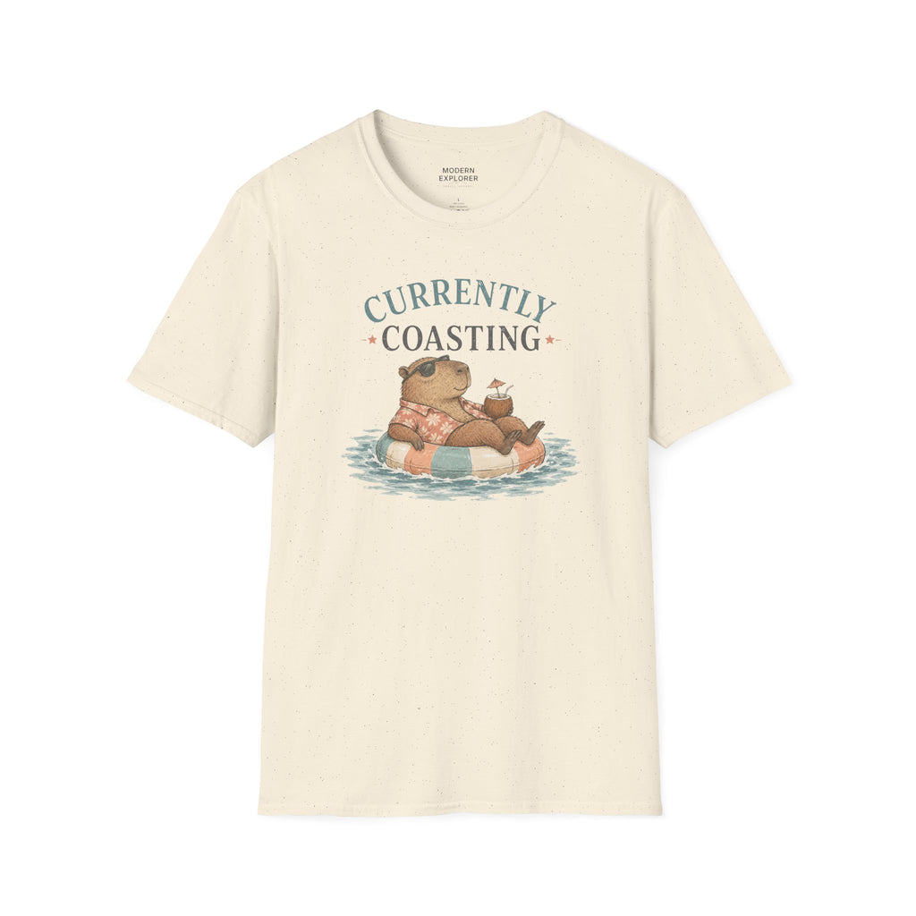 'Currently Coasting' Capybara Tee