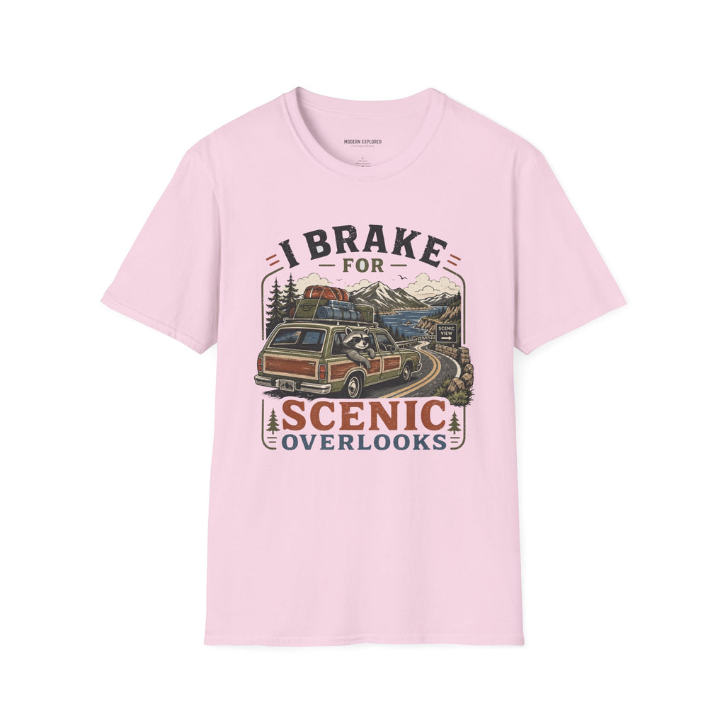 Copy of "I Brake for Scenic Overlooks" Retro Adventure Tee
