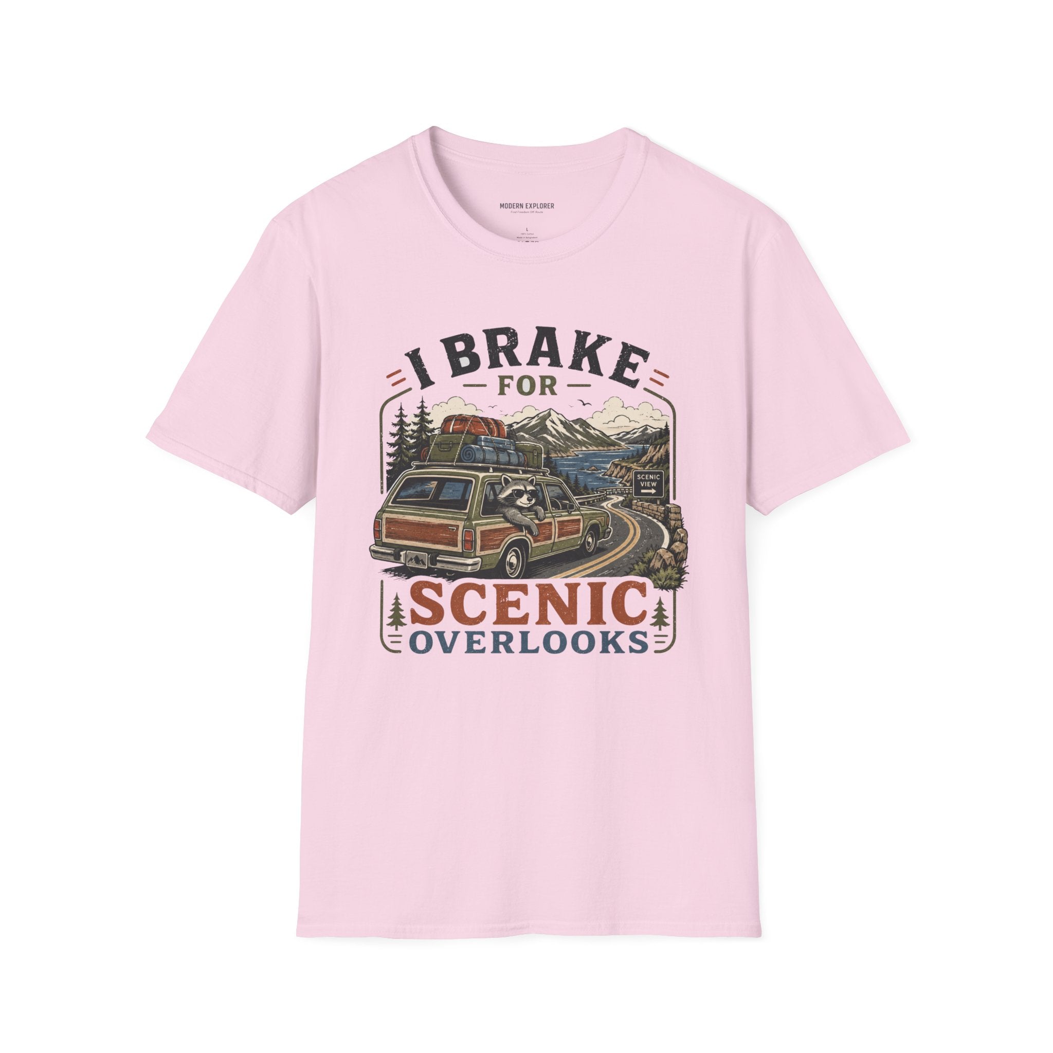 Copy of "I Brake for Scenic Overlooks" Retro Adventure Tee