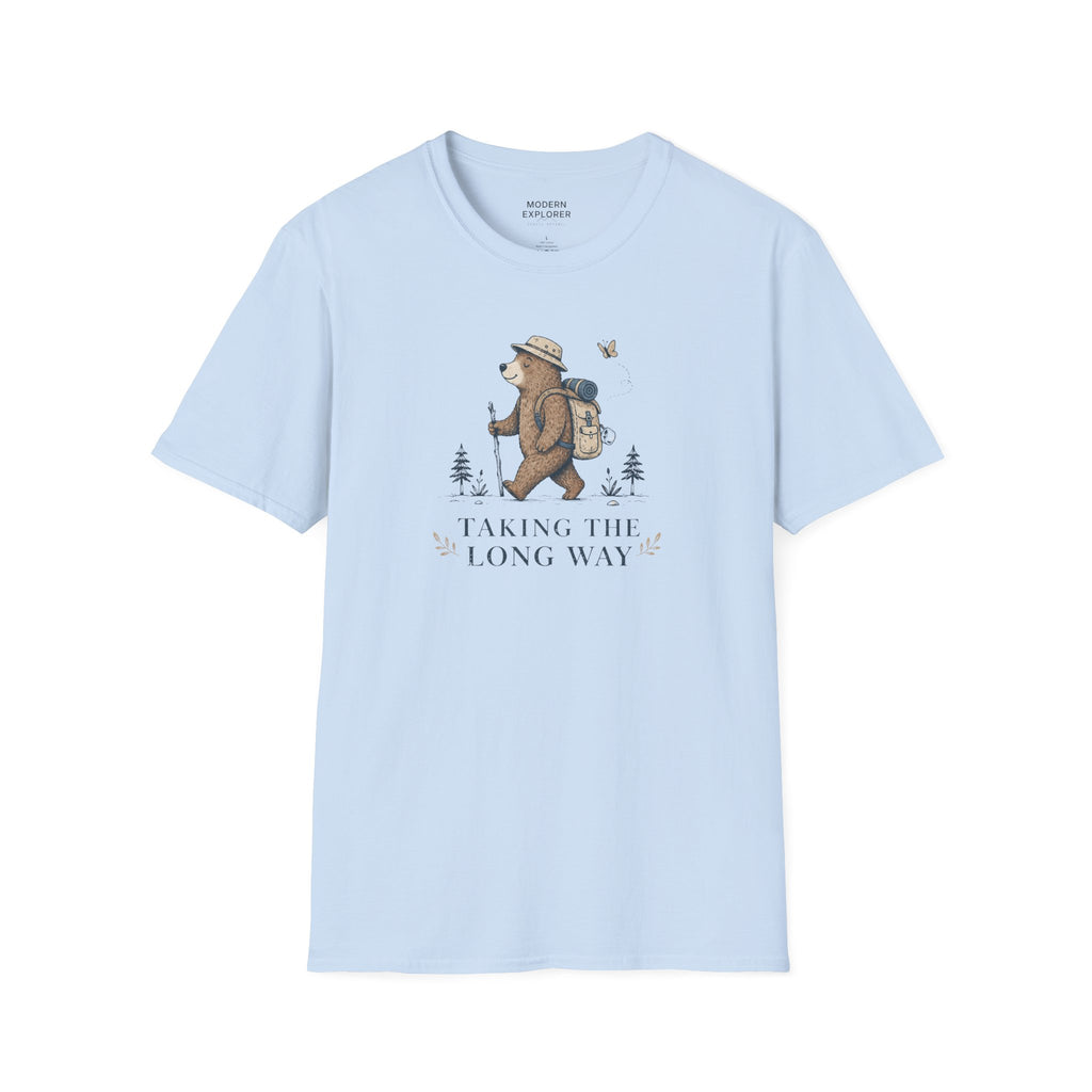 'Taking the Long Way' Hiking Bear Graphic Tee