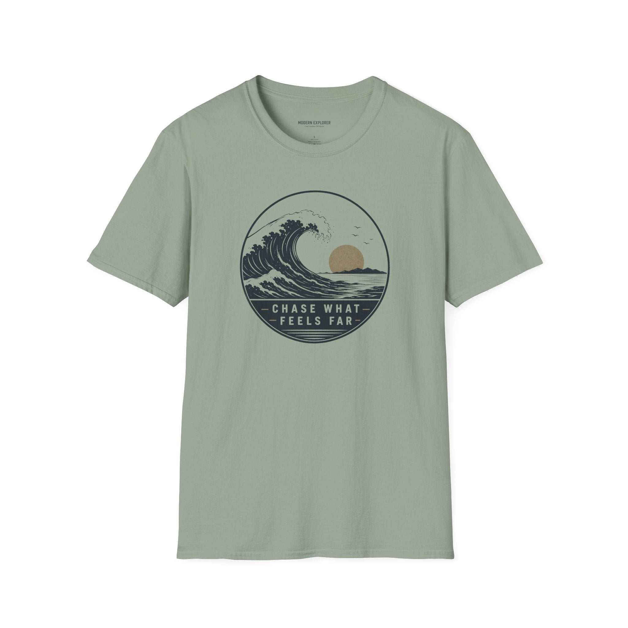 Copy of "Chase What Feels Far" Sunset Surf Tee