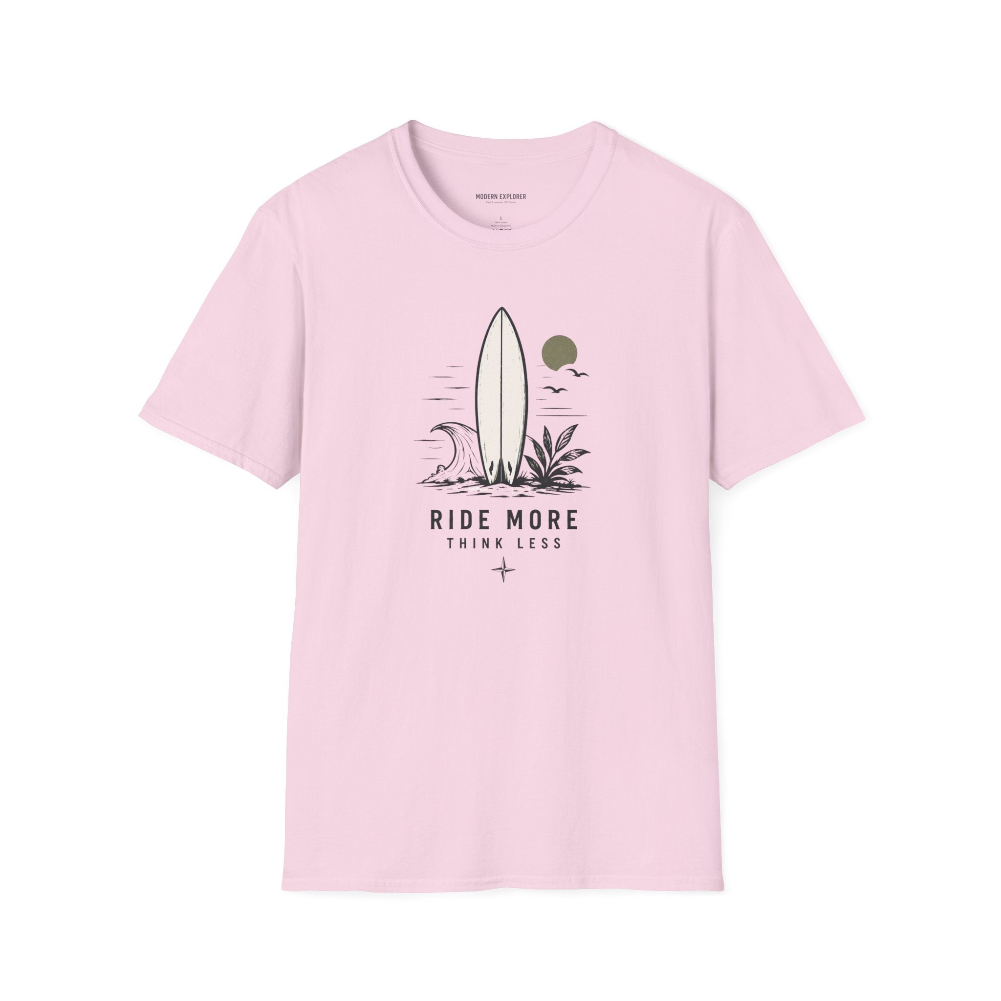 "Ride More Worry Less" Beach Surf T-Shirt