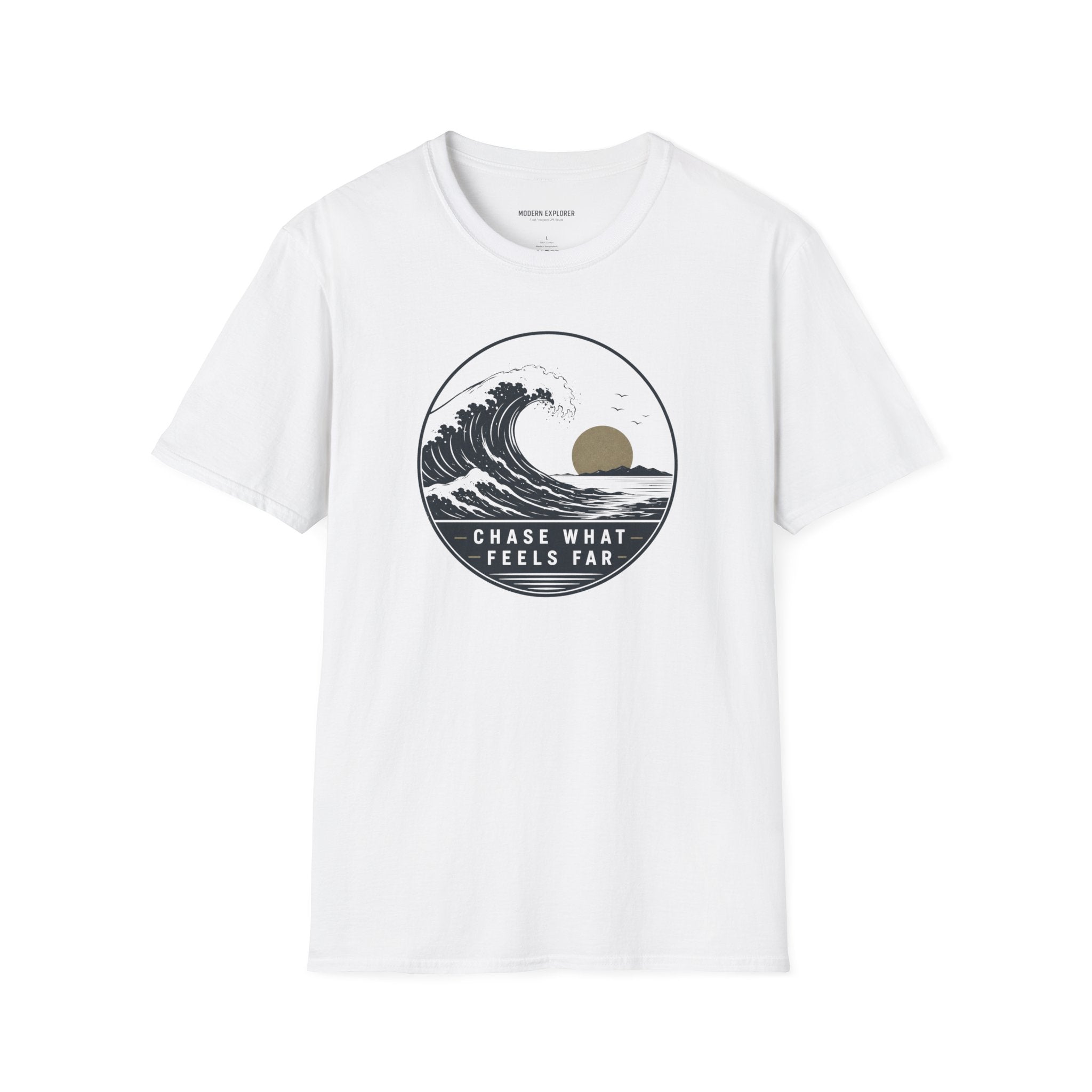 Copy of "Chase What Feels Far" Sunset Surf Tee