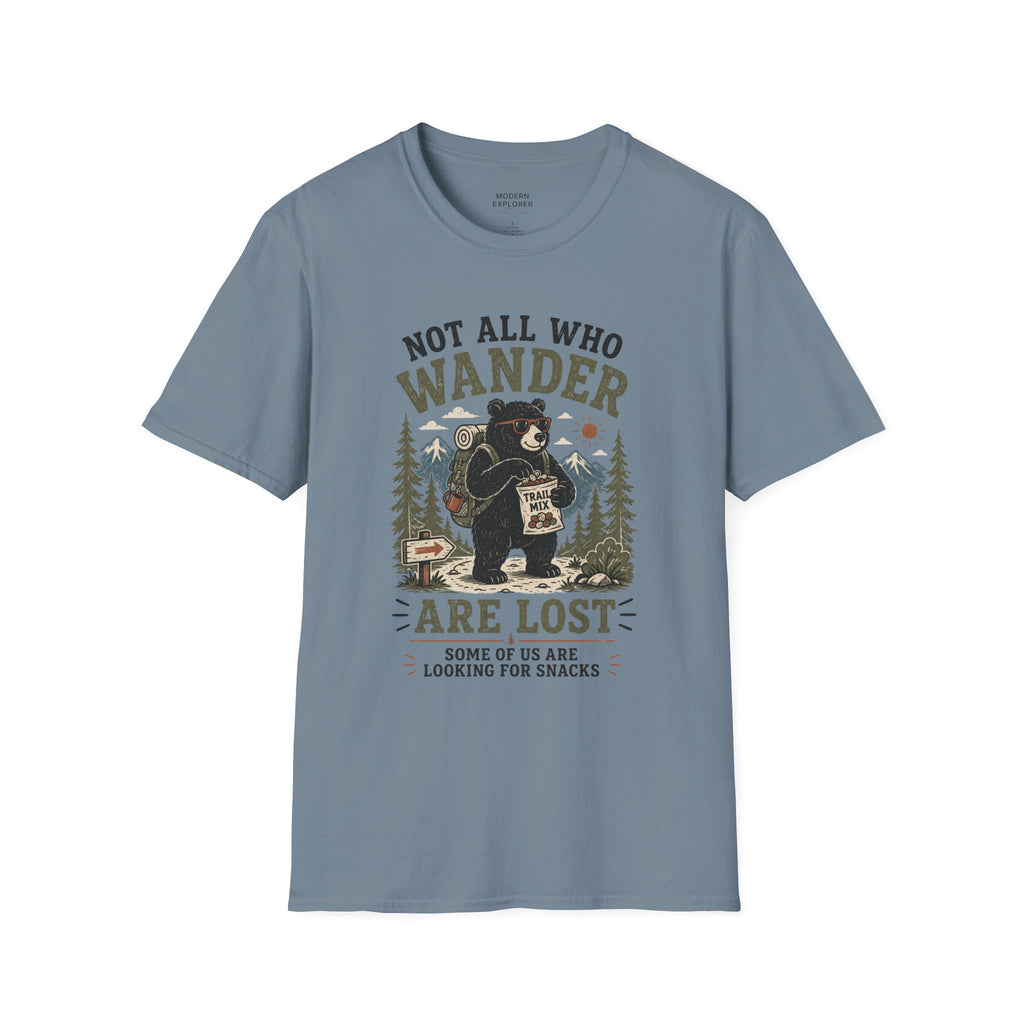 'Not All Who Wander Are Lost' Bear T-Shirt