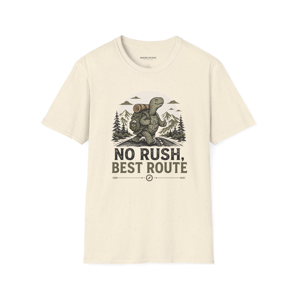 Copy of 'No Rush, Best Route' Turtle Hiker Graphic Tee