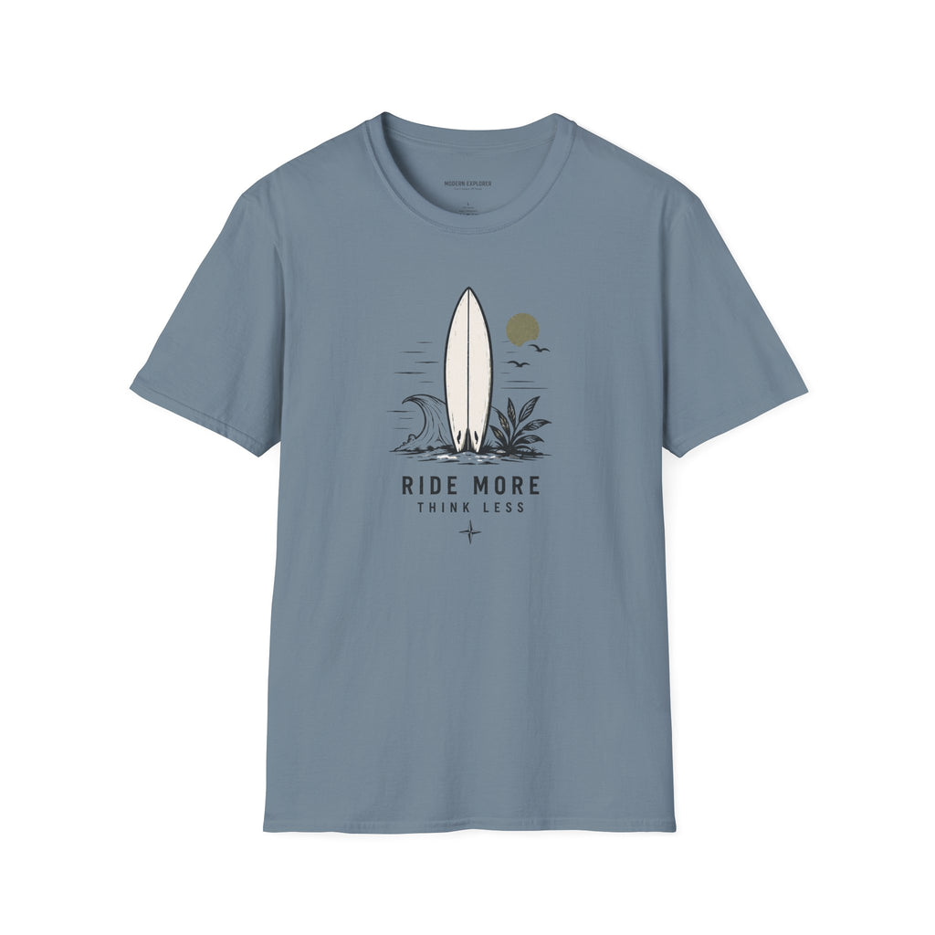 "Ride More Worry Less" Beach Surf T-Shirt