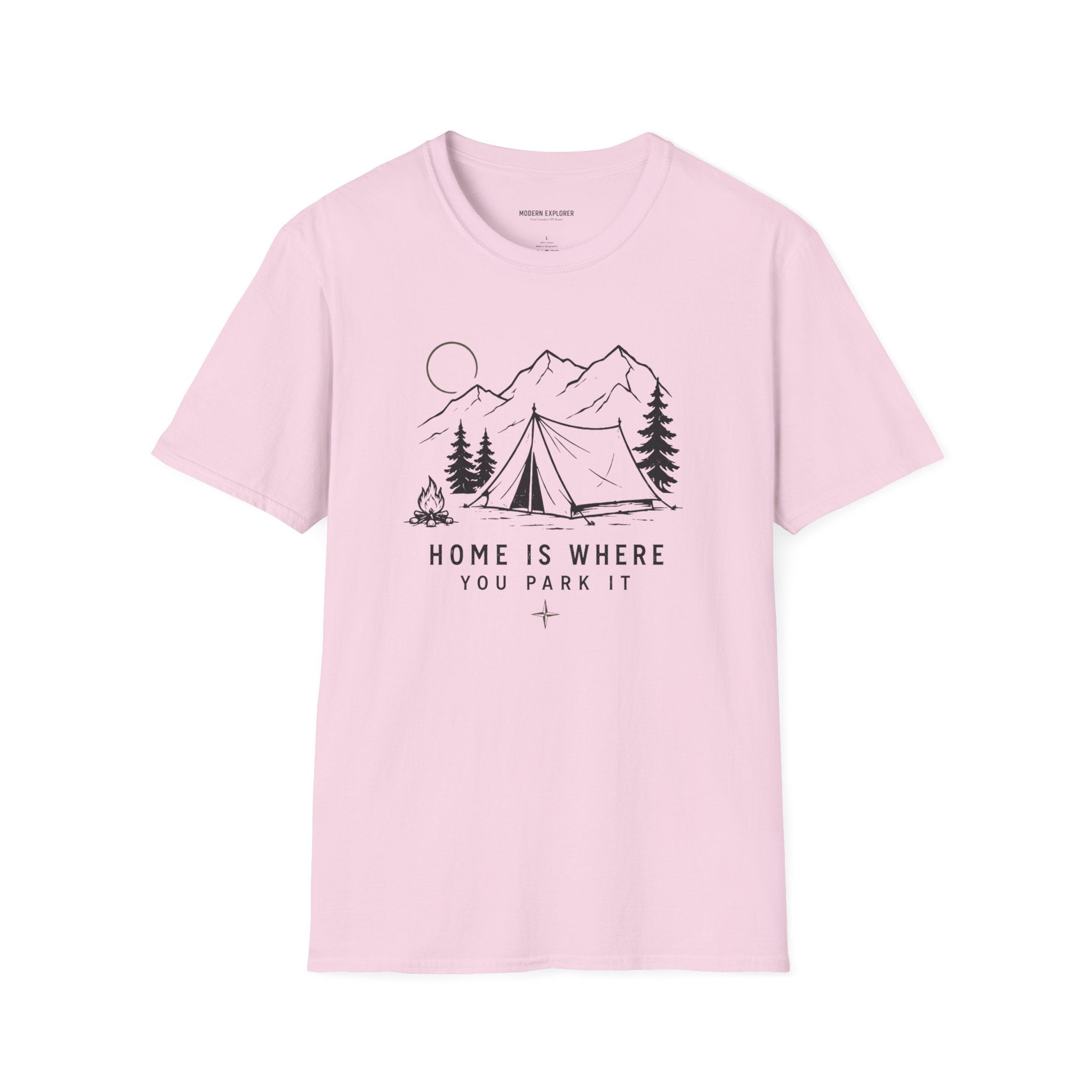 "Home Is Where You Park It" Tent Mountain T-Shirt