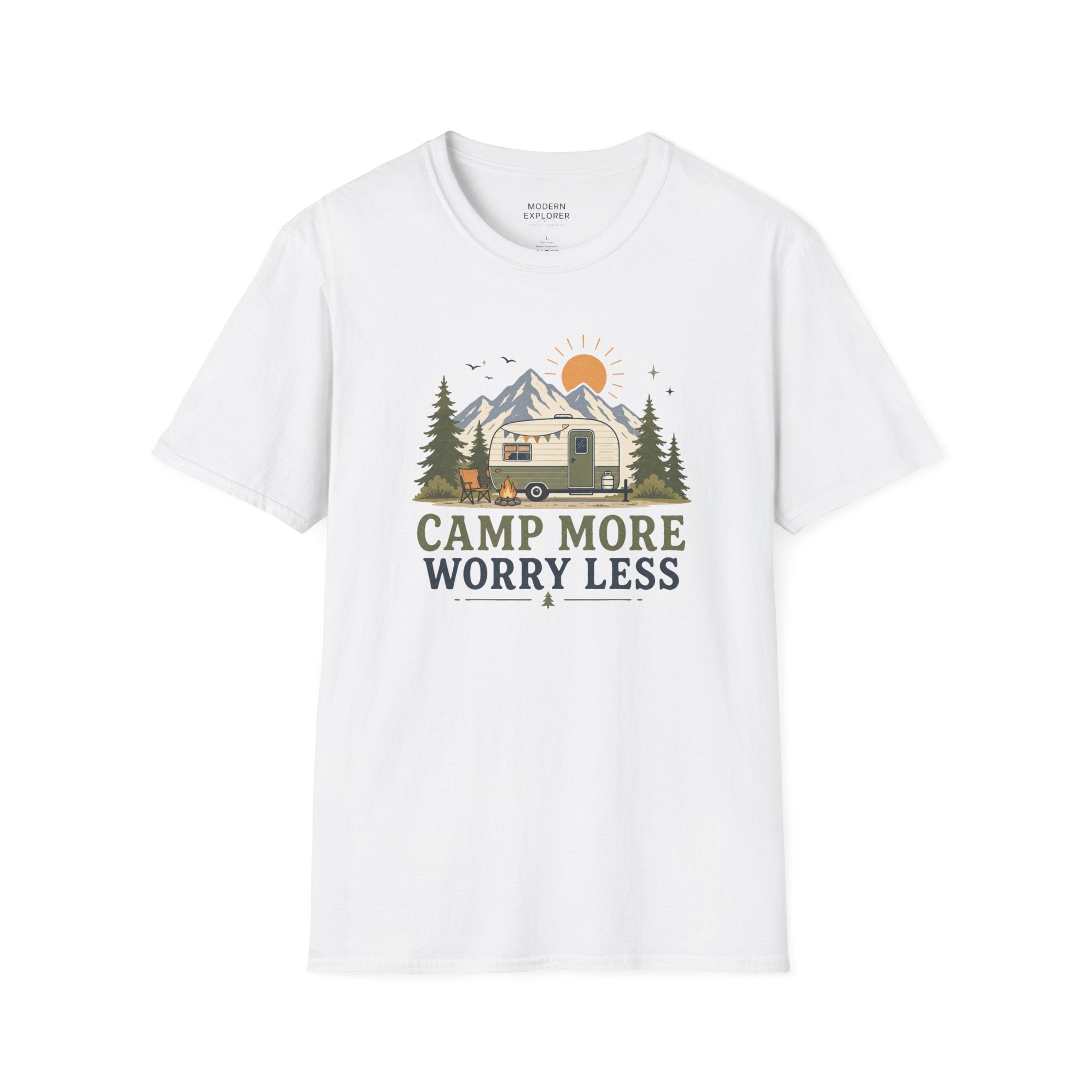 'Camp More Worry Less' T-Shirt