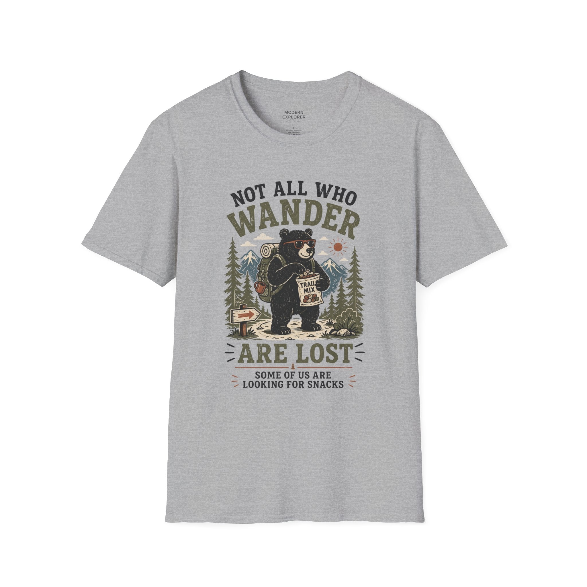 'Not All Who Wander Are Lost' Bear T-Shirt