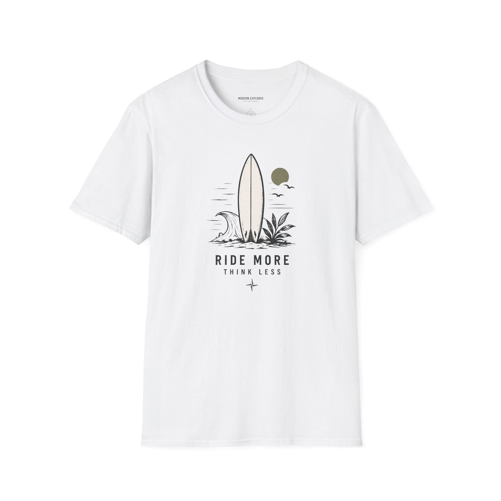 "Ride More Worry Less" Beach Surf T-Shirt