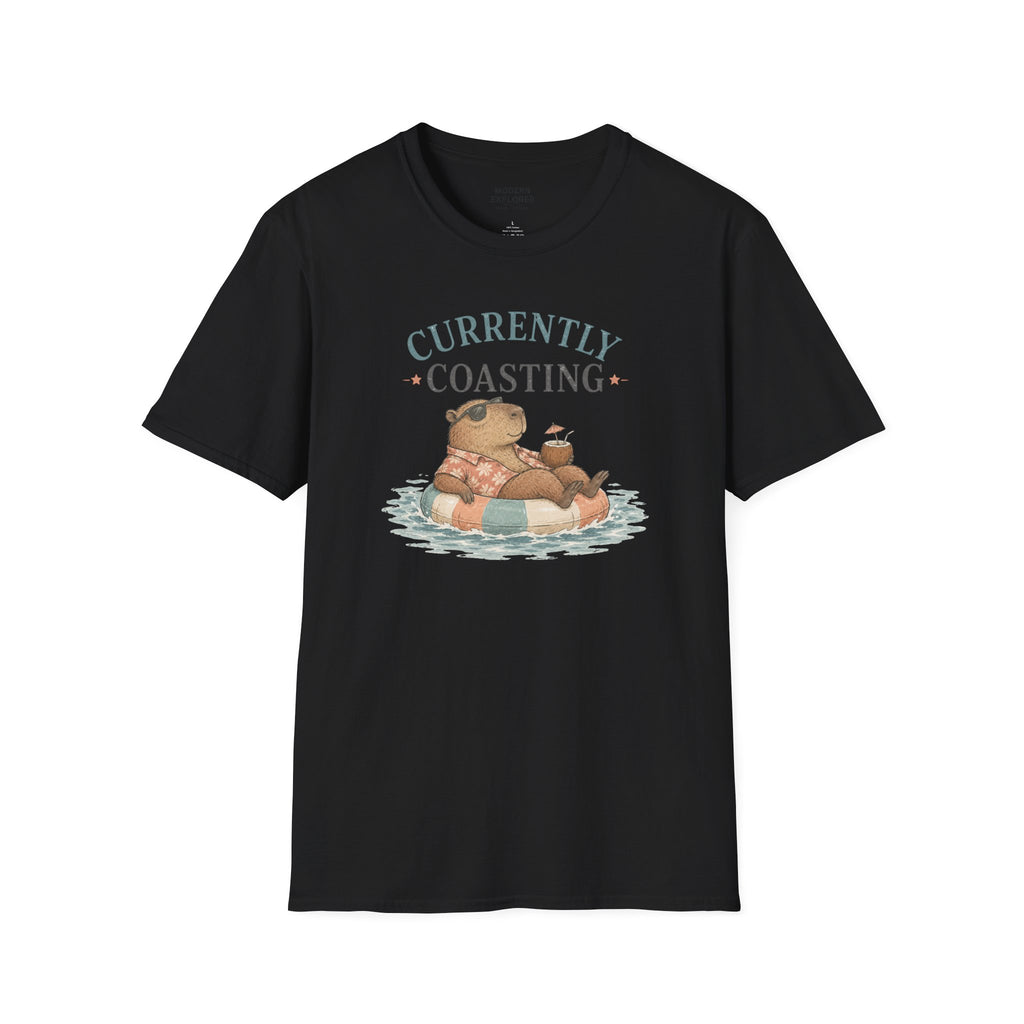 'Currently Coasting' Capybara Tee